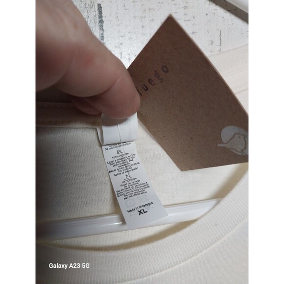 Sorry For What I Said Before Coffee Women's XL Cream Tee Shirt - Picture 4 of 5